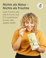 Frystorkad fruktmix BUAH® | Frystorkade ananas, bananer, äpplen och kokosnötter utan tillsatt socker | 100 % frukt | Vegansk, glutenfri, laktosfri (192g) Naty Shop torkade produkter
