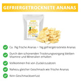 Frystorkad ananas 250g, stora bitar, frystorkad frukt i skivor, osötad, fruktiga ananasbitar, torkad ananas Dehydrerade produkter Naty Shop
