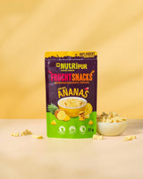 Frystorkad ananas BITS 100g stora bitar till smoothie bowls, müsli, gröt topping - frystorkad frukt utan tillsatt socker - torkad ananas - frukt från NutriPur Dehydrerade produkter Naty Shop