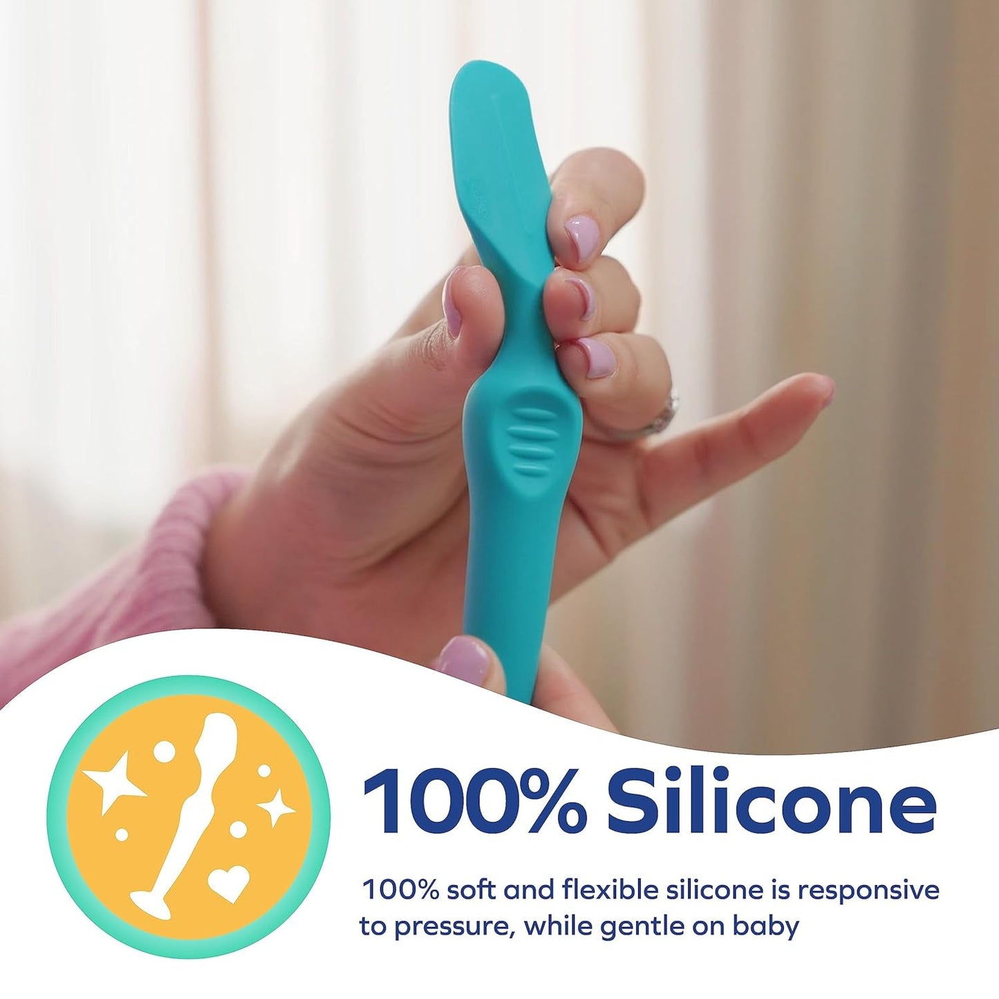 Nuby Diaper Cream Applicator - Rash Cream Spatel | inklusive reseväska | lämplig från födseln Barn - Bad och hudvård Naty Shop