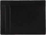 Armani Exchange Logotyp för män Slät Läder Resetillbehör Korthållare Fodral Svart Naty Shop Herrplånbok Svart S