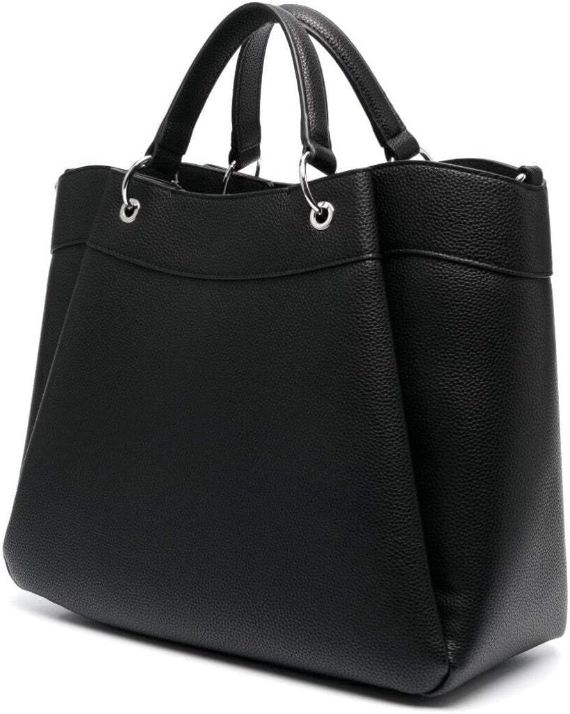 Armani Exchange Essential for Women, Wave, Silvertryckt logotyp Shopping L Damväskor Naty Shop