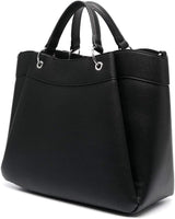 Armani Exchange Essential for Women, Wave, Silvertryckt logotyp Shopping L Damväskor Naty Shop