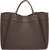 Armani Exchange Essential for Women, Wave, Silvertryckt logotyp Shopping L-väskor Dam Naty Shop Liquor