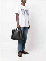 Armani Exchange Essential for Women, Wave, Silvertryckt logotyp Shopping L Damväskor Naty Shop