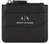 Armani Exchange Small Snap Credit Bälte för kvinnor Resetillbehör-kuvertkorthållare Svart plånbok Dam Naty Shop Svart En storlek passar alla
