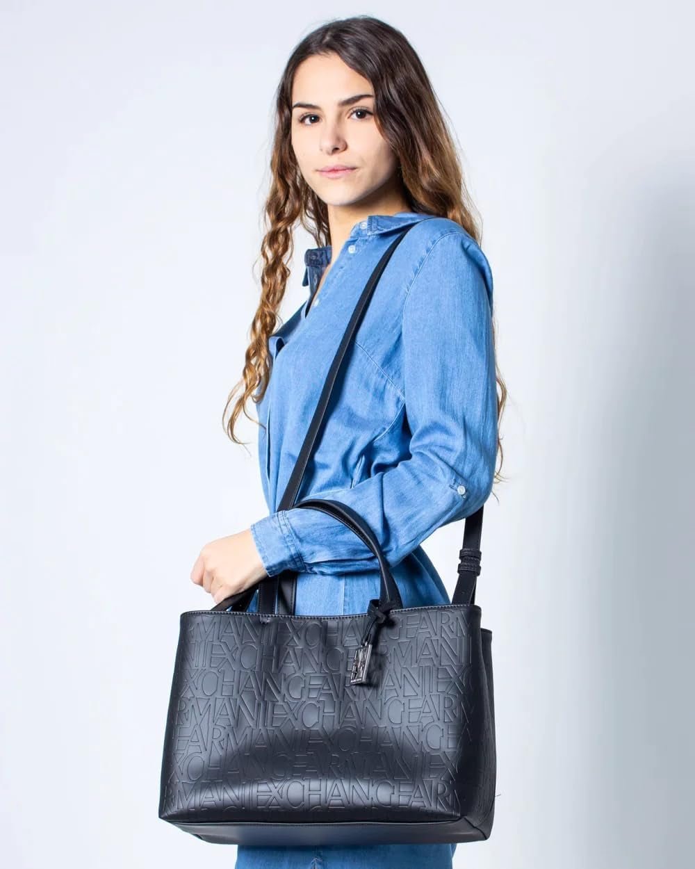 Armani Exchange Liz-Medium Open Shopping Axelväska Dam Väskor Naty Shop