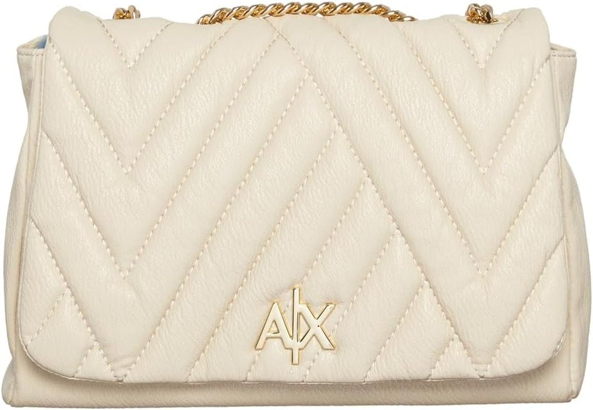 Armani Exchange Margareth Kedja Axelremmar Soft Touch Crossbody Medium Väskor Kvinnor Naty Shop Dusty Earth
