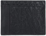 Armani Exchange Herr Essential Ivan SLG, Logo All Over Elegant och funktionell kreditkortshållare, Nero Wallet Men Naty Shop