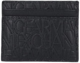 Armani Exchange Herr Essential Ivan SLG, Logo All Over Elegant och funktionell kreditkortshållare, Nero Herrplånbok Naty Shop Nero One Size Passar alla