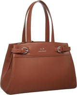 Armani Exchange Women's Essential, Milano 91, Double Bucke L Tygväska Naty Shop-väskor för kvinnor