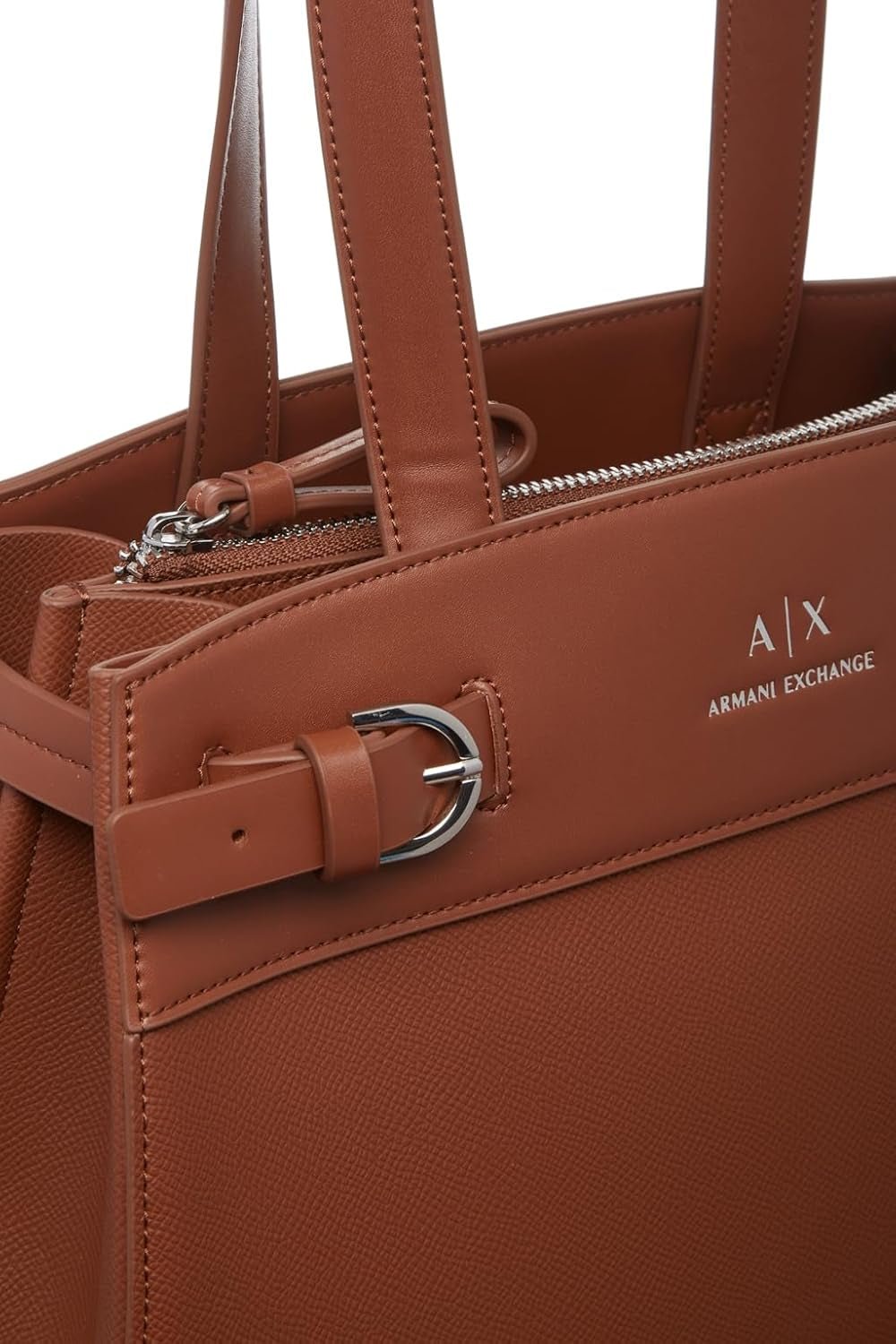 Armani Exchange Women's Essential, Milano 91, Double Bucke L Tygväska Naty Shop-väskor för kvinnor