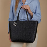 Armani Exchange Women's Liz - Open Medium Shopping-handväska, Nero Black, 28x11x40 cm (L x H D) EU Damväskor Naty Shop