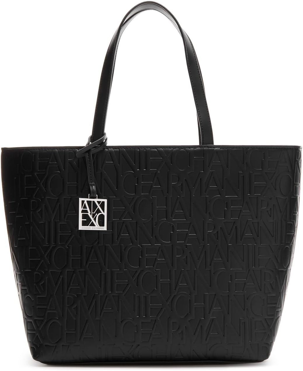 Armani Exchange Women's Liz - Open Medium Shopping-handväska, svart (Nero Black), 28x11x40 cm (L x H D) EU Damväskor Naty Shop Standardtitel