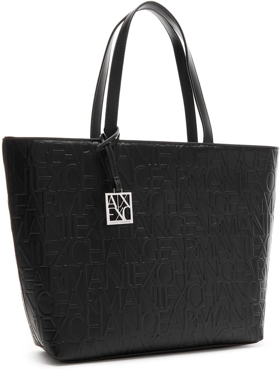 Armani Exchange Women's Liz - Open Medium Shopping-handväska, Nero Black, 28x11x40 cm (L x H D) EU Damväskor Naty Shop