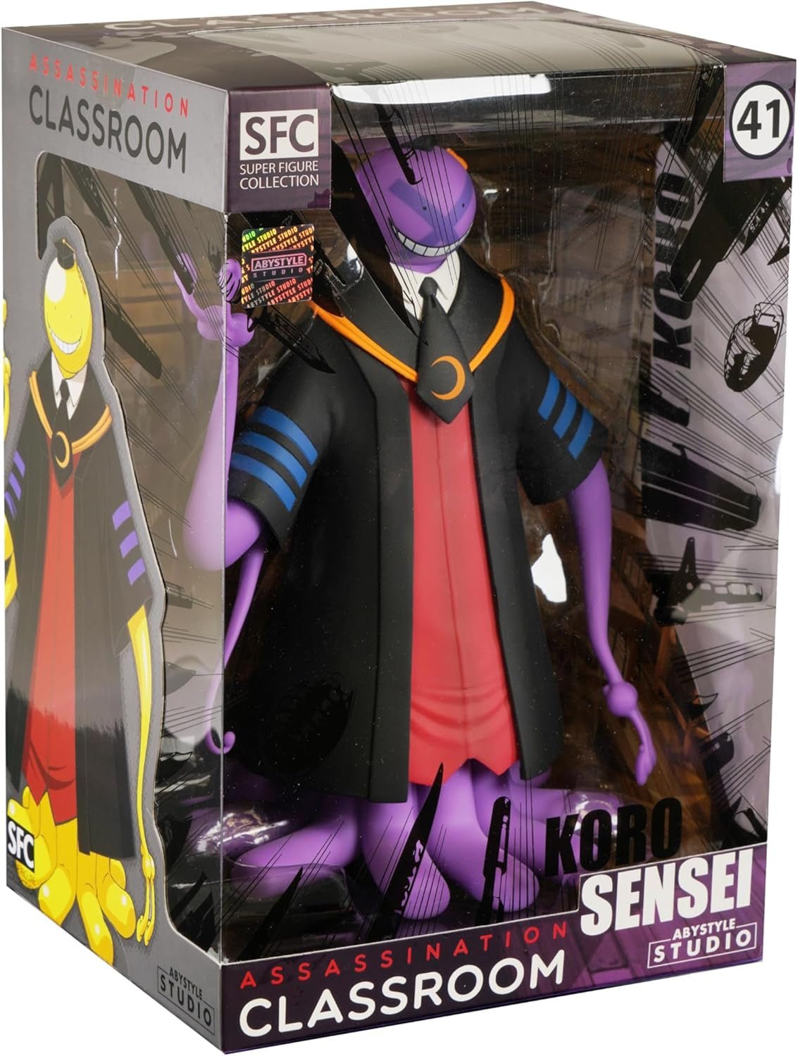 Assassination Classroom Lila Koro Sensei SFC PVC Samlarobjekt Figur 7,8 tum Höjd Anime och ärmstaty Heminredning Sovrum Kontor Presentstatyer & skulpturer Naty Shop