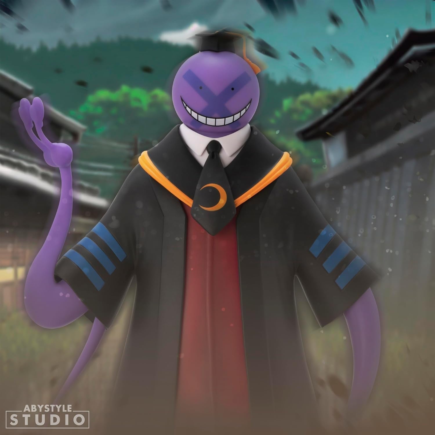 Assassination Classroom Lila Koro Sensei SFC PVC Samlarobjekt Figur 7,8 tum Höjd Anime och ärmstaty Heminredning Sovrum Kontor Presentstatyer & skulpturer Naty Shop