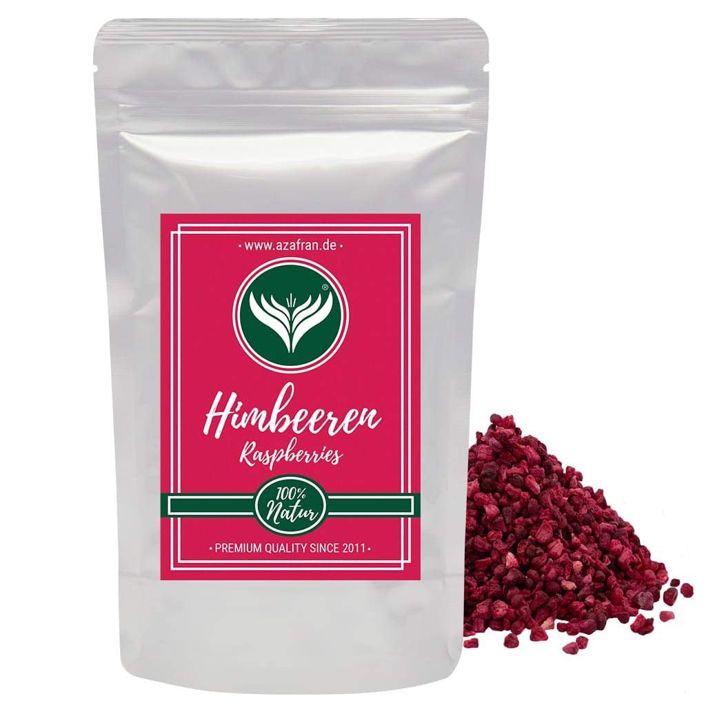 Azafran hallon - frystorkade hallonbitar 250g Naty Shop uttorkade produkter 250 G (1 paket)