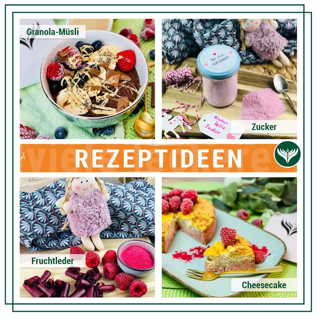 Azafran hallon - frystorkade hallonbitar 250g Dehydrerade produkter Naty Shop