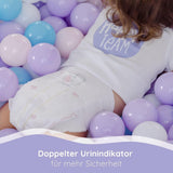 Bella Baby Happy Premiumblöjor, storlek 6, Junior Extra, 15+ kg, 96 st, DERMATEST och OEKO-TEX Seal, Babyblöjor för engångsbruk