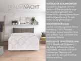 Traumnacht Cozy - Bäddset 4 säsonger, 1 X delbart täcke 135 X 200 Set och 1 X kudde 80 X 80 Cm, Ã-ko Tex certifierad, vit, utvecklad i Tyskland, (förpackning med 2) Täcken och täcken Naty Shop