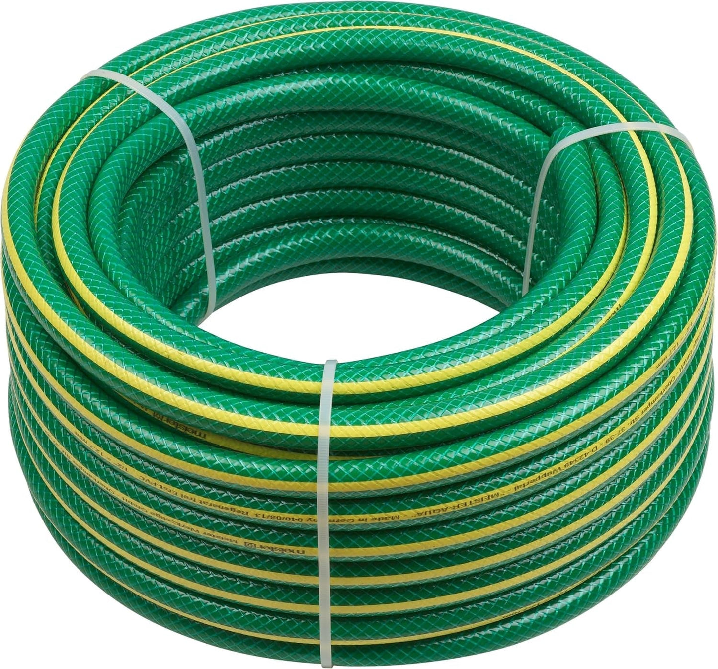 Meister Cross Woven Trädgårdsslang, 12,7 mm (1/2 tum) - Längd 30 m - För vattning av små ytor - Kross- och nötningsbeständig - UV-beständig, Virgin PVC Trädgårdsslang, Vattenslang, 9930260