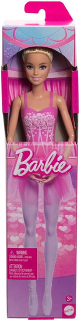Barbie Ballerina docka Modeblond docka i avtagbar lila tutu med balettarmar och spetsiga skor HRG34