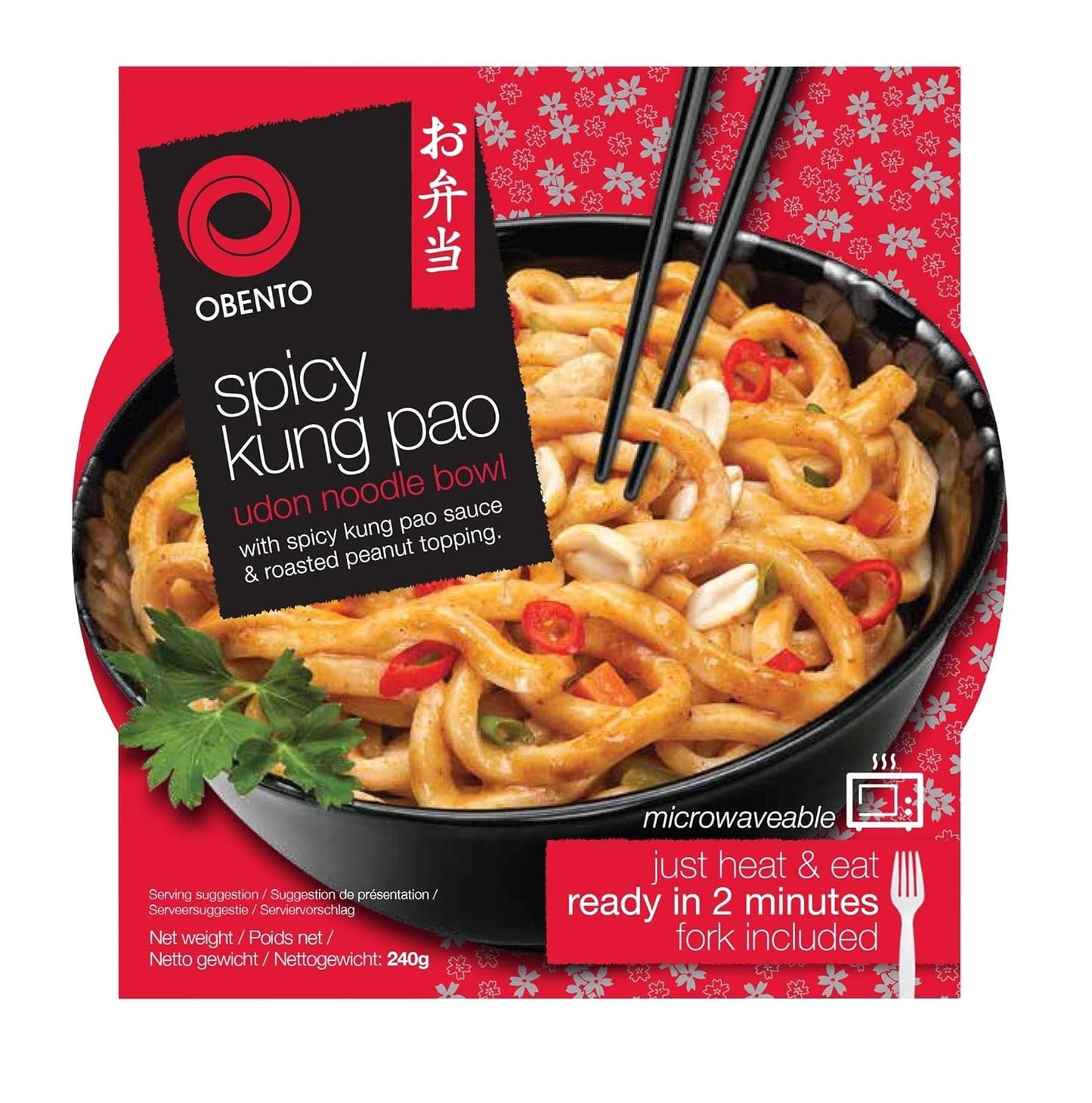 Sötsyrlig Udon-skål, färdigrätt för mikrovågsugn, 240 g