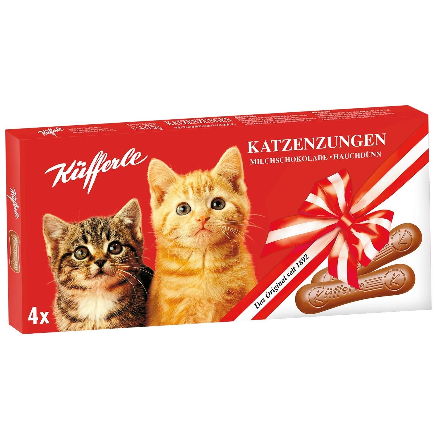 Küfferle katttungor 10x75g multipack, mjölkchoklad, 10 st.