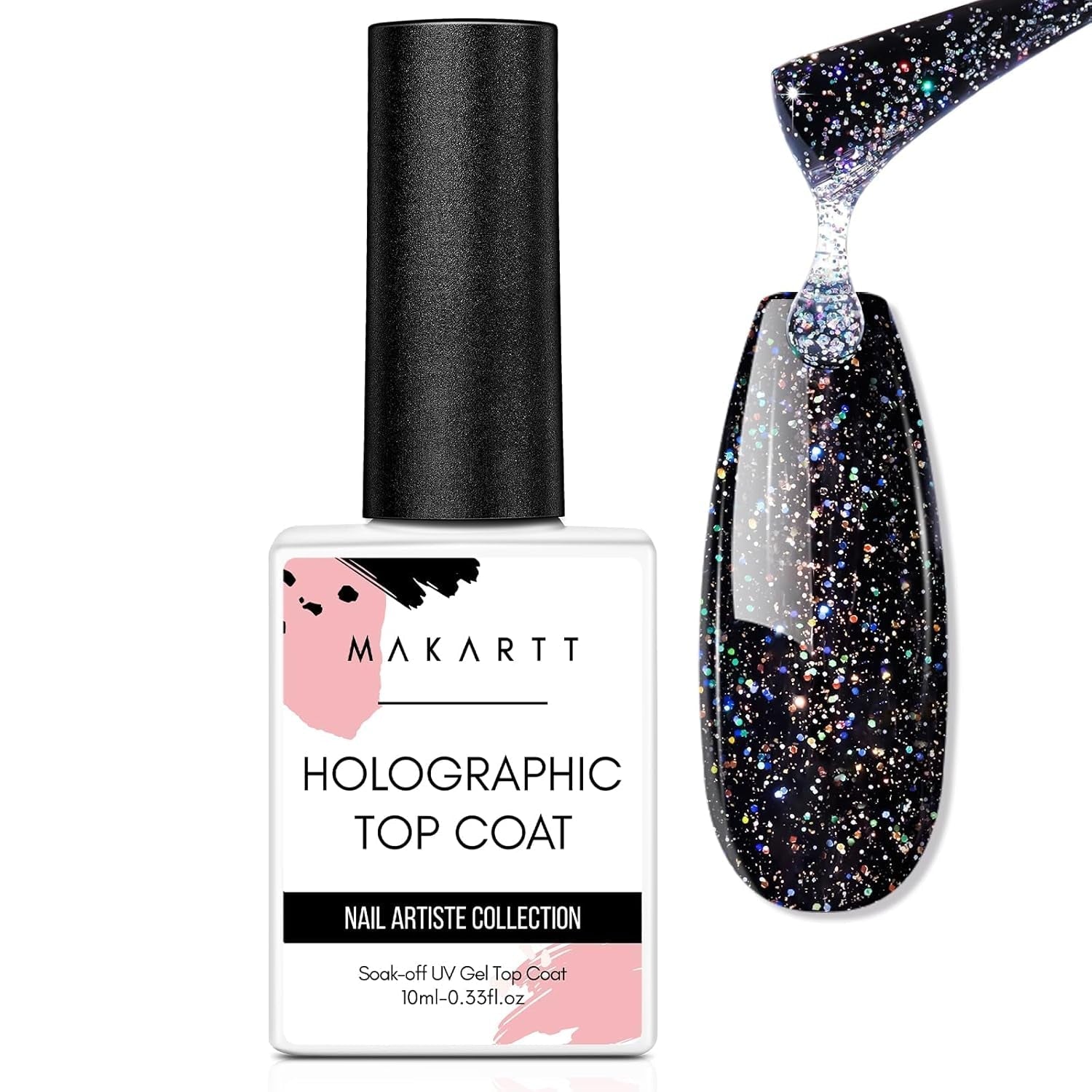 Makartt 3D Nail Art Gel - Rhinestone Glue Gel 15G för Nagelnyckelringar, Multifunktionell Nail Sculpture Gel för DIY Nail Design, Nail Sculpture Nagelmodellering hemma (Transparent)