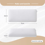 EGO HOME Kudde Memory Foam Mjuk Ergonomisk kudde för ryggsömn Side Sleeper Nackstödskudde med andningsbart och tvättbart överdrag, Oeko-Tex Certified, Nackkudde 75X35Cm Perne standard Naty Shop