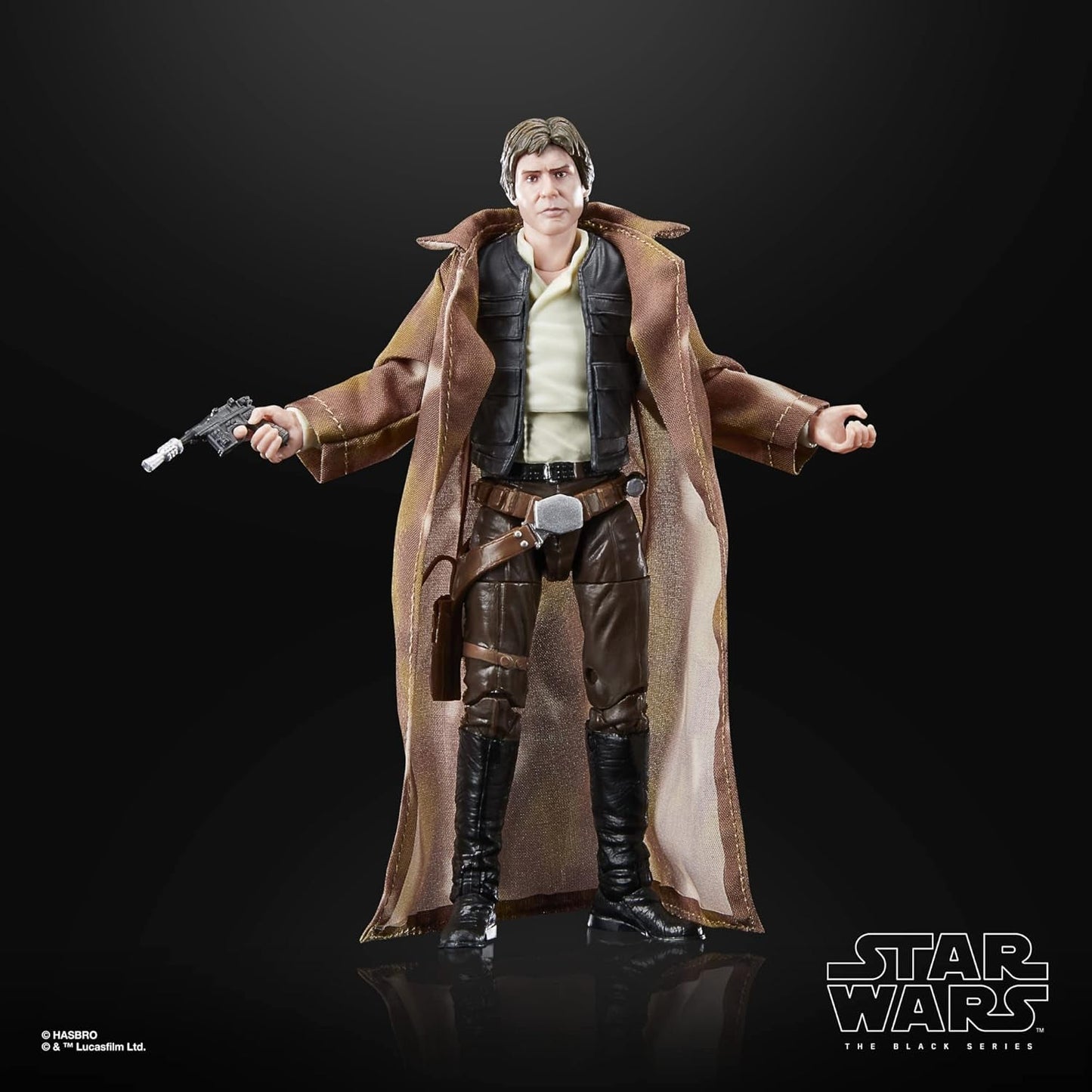 Star Wars Black Series Han Solo, 15 cm lång actionfigur Zu Wars: Jediriddarens återkomst Actionfigurer Naty Shop
