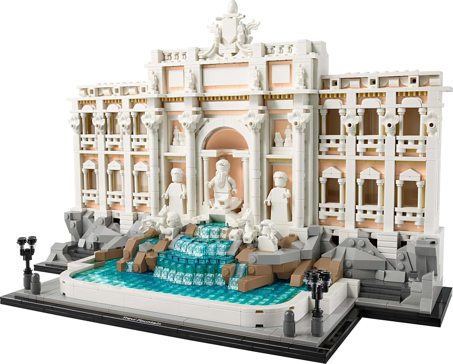 LEGO Architecture Fontana di Trevi - Modell av ett landmärke i Rom med minifigurer skulpturer - samling för kontor och vardagsrum - present till vuxna och arkitekturälskare 21062 Byggset Besuche den LEGO-Store