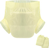 CutiePlusU vuxenblöjor, torr yta, maximal absorptionsförmåga över natten, inkontinensblöja för engångsbruk - blå, 2-pack (medium 71-96 cm)