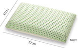Ortopedisk nackstödskudde - Ekologisk Aloe - Aloe Vera Viskoelastisk kudde 14 cm Höjd 100 % bomullsöverdrag Visco-kudde - Memory Foam-kudde - Tillverkad i Italien Naty Shop Standardkuddar