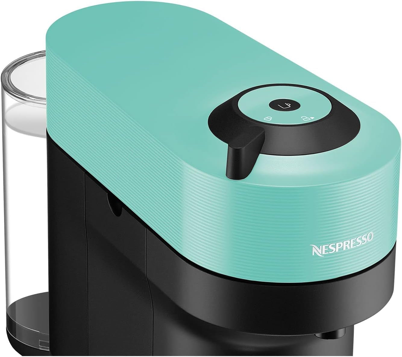 Espressomaskin med Nespresso Krups Vertuo Pop-kapslar, kapacitet: 560 ml, automatisk kapseligenkänning, one-touch-system, 4 koppstorlekar, förkortad uppvärmningstid, hållbar, Aqua Mint, XN9204