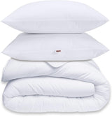 30519 220/240 Påslakan och 2 kuddar Polyester/Bomull Vit 220 X 240 Cm Täcken och täcken Naty Shop