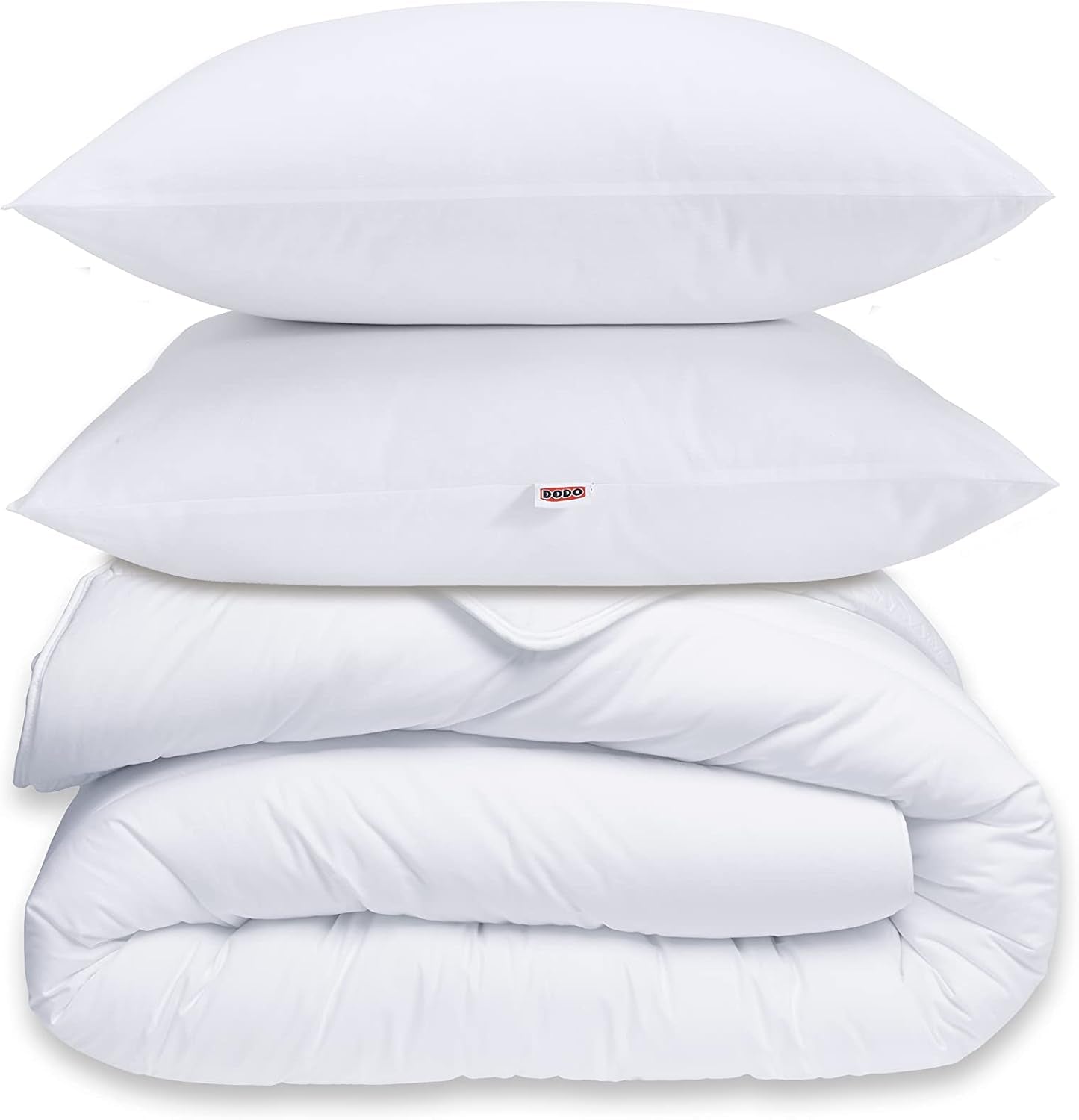30519 220/240 Påslakan och 2 kuddar Polyester/Bomull Vit 220 X 240 Cm Täcken och täcken Naty Shop