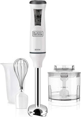 BLACK+DECKER Stativblandare | BXHBA1500E | 1500 Watt | 20 hastigheter | Turbo | Edelstahl | Spritzskydd | Inklusive Pürieraufsatz, Schneebesen, Zerkleinerer Und Messbecher Kitchen Naty Shop Single 3 Zubehörteile 600W