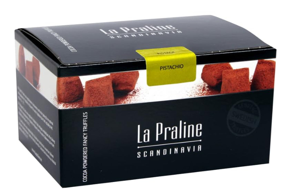 La Praline chokladtryffel med pistage 200g – Handgjorda praliner från Sverige, premiumchoklad