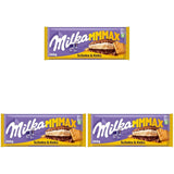 Milka Mmax choklad och kex – alpin mjölkchoklad med mjölkgräddefyllning och krispiga kexbitar – 300g