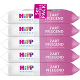 HiPP Babysanft Delicates Baby Wet Wipes 720 stycken (3 x 240) med ekologiskt mandelextrakt, extra hudvänlig för skonsam rengöring av bebisars känsliga hud