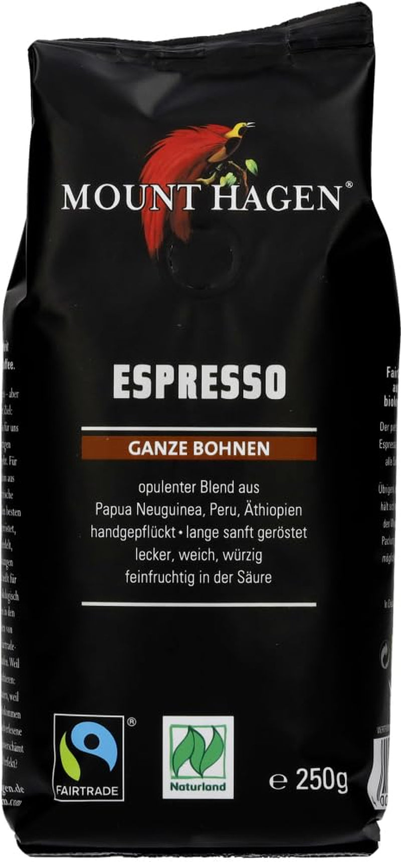 Ekologisk helbönaspresso, mjuk förpackning (2 x 250g)