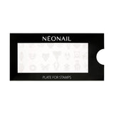 NÉONAIL Nagel Stempel Mit Schaber - Nägel Selber Machen - Nail Art Stämpel - Nageldesign Für Nagel Schablone - French Nails Stempel - Silikon Nagelstempel
