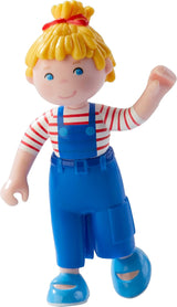 HABA 303672 - Little Friends - Conni | Söt minidocka från 3 år | Slitstark vikdocka i plast för långvarig lektid | Gåva till alla fans av Conni Papusi Naty Shop Standardtitel