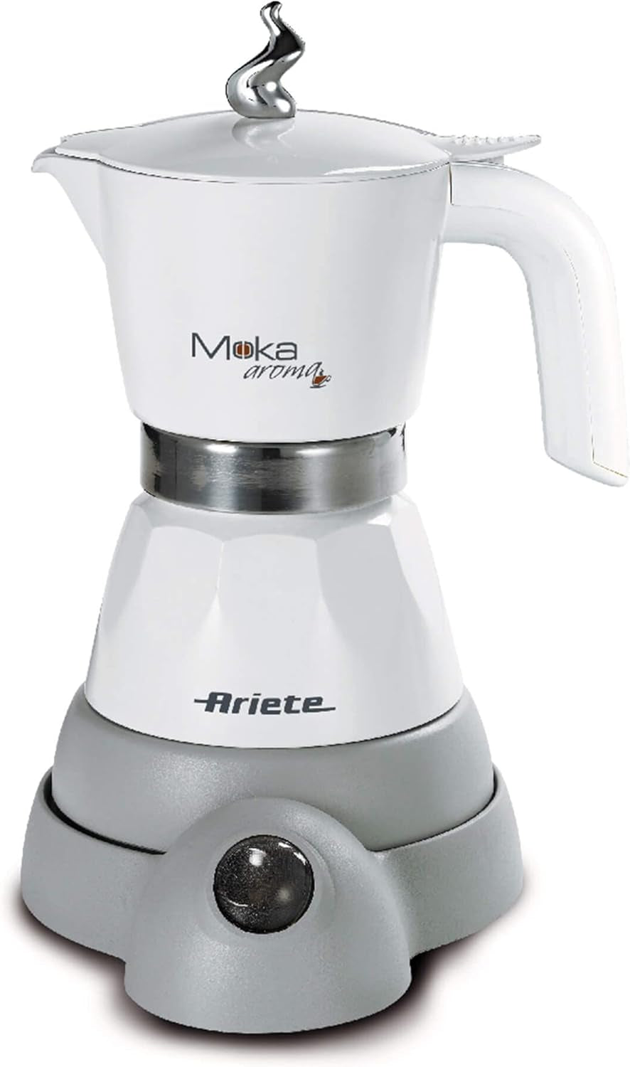 Ariete 1358 Moka Aroma, Elektrisk espressomaskin, 480 W, 2/4 espressokoppar, Svart