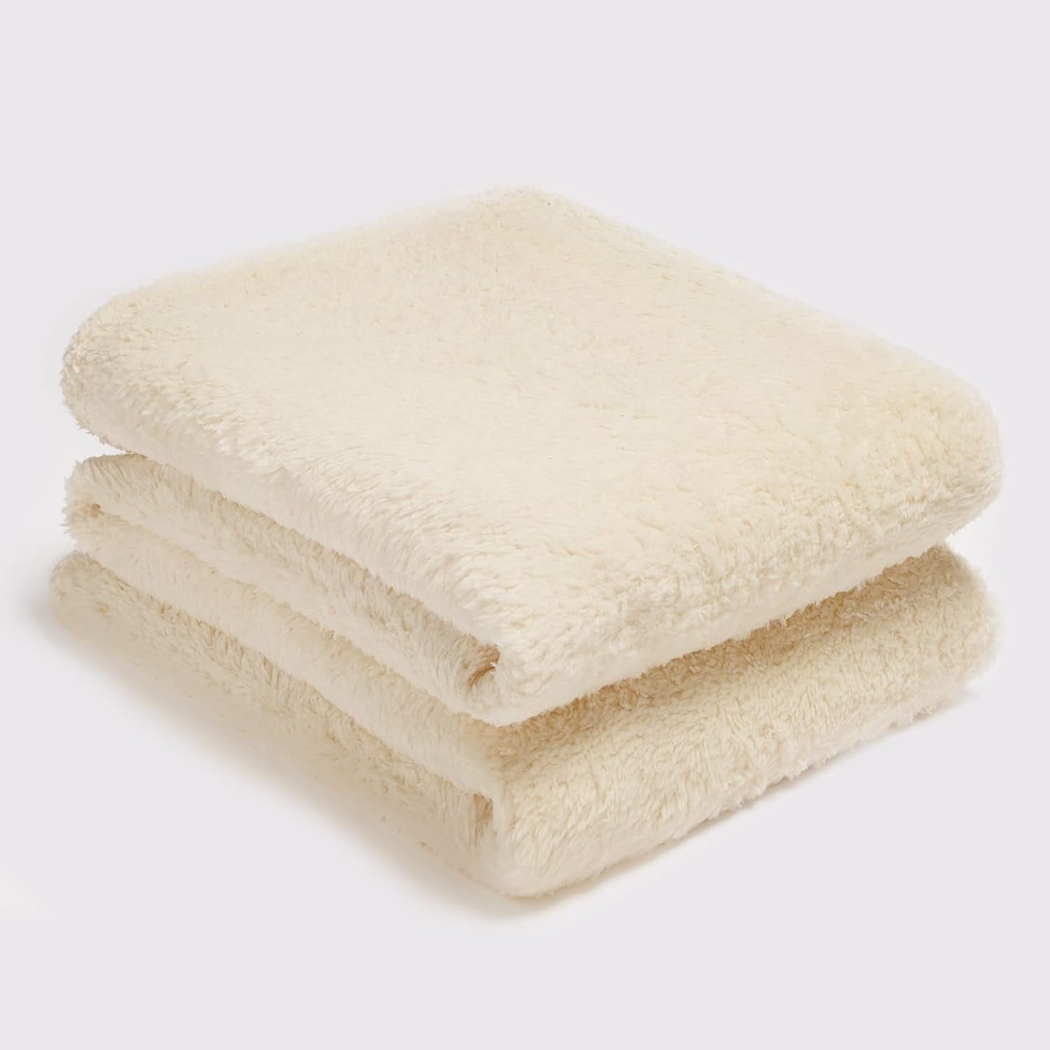 Brentford's Teddy Fleecefilt Stor sängfilt Plysch Supermjuk varm bäddsoffa Överkast Svart - 150 X 200 Cm Sängar och filtar Besuche den Brentfords-Store Crème 125 X 150 Cm