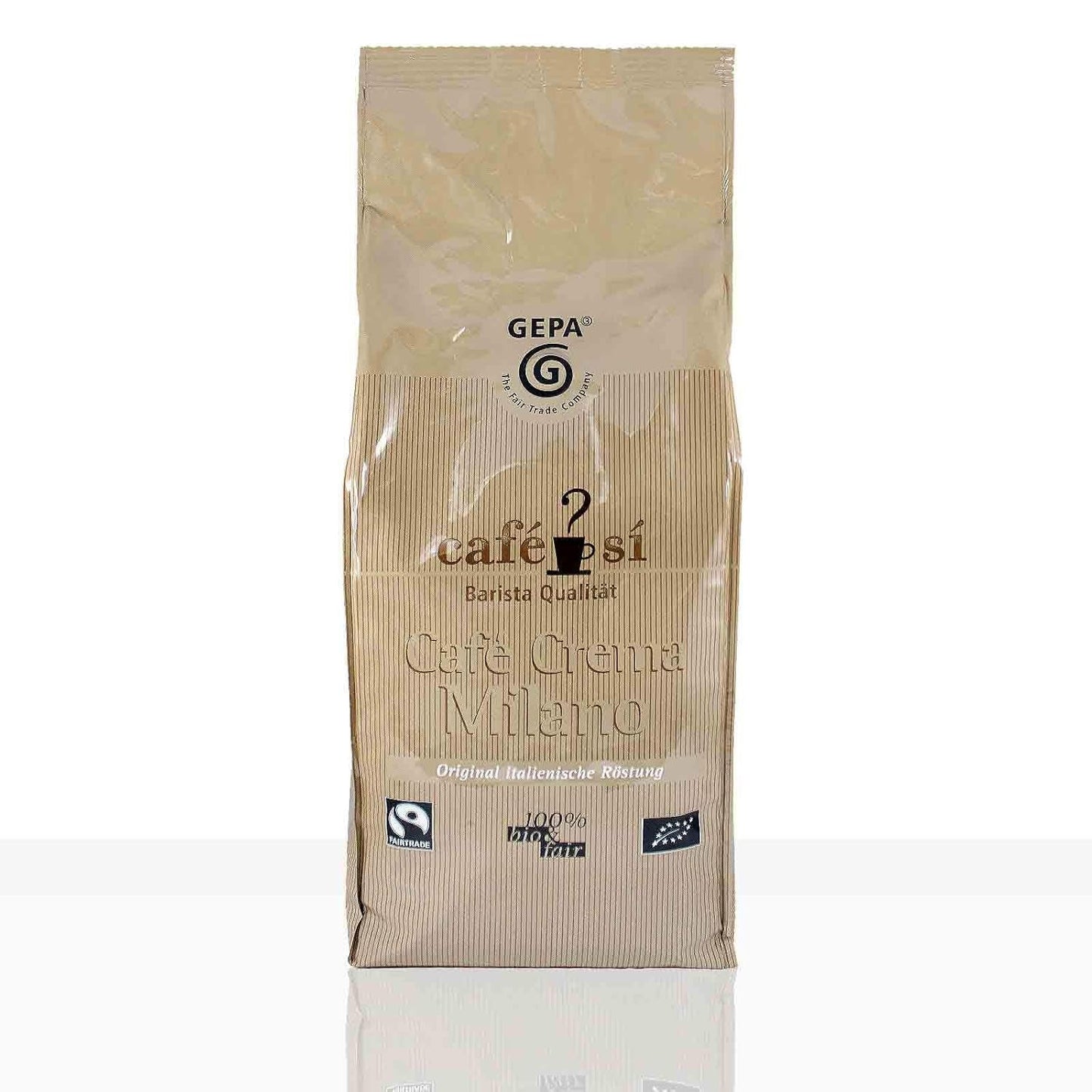 Cafe Si Cafe Crema Milano Fairtrade Coffee - 1kg kaffebönor