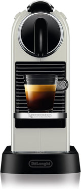 Nespresso EN167.W Citiz kapselespressomaskin, högtryckspump och idealisk temperaturkontroll, utan Aeroccino (mjölkskummare), energisparfunktion, 1260 W, gräddvit, 37,4 x 11,9 x 25,5 cm