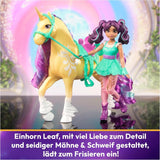 Unicorn Academy AVA och Unicorn Leaf Set - Originalfigurer ca 12 cm höga från den populära Netflix-serien Med två tillbehör och hårborstar För fantasifullt rollspel, för barn från 4 år och uppåt Actionfigurer Naty Shop